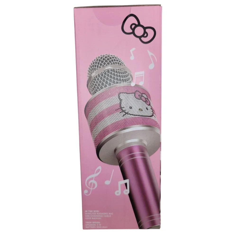 Hello Kitty Bluetooth‎ Karaoke Microphone Wireless Speaker Pink Rechargeable